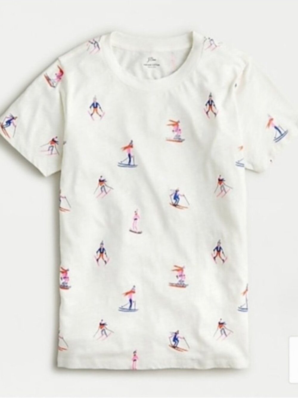 NWT J. Crew Skiers Vintage Cotton Graphic T-shirt